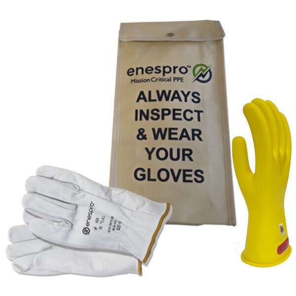 Enespro Class 00 Voltage 11" Glove Kit in Red